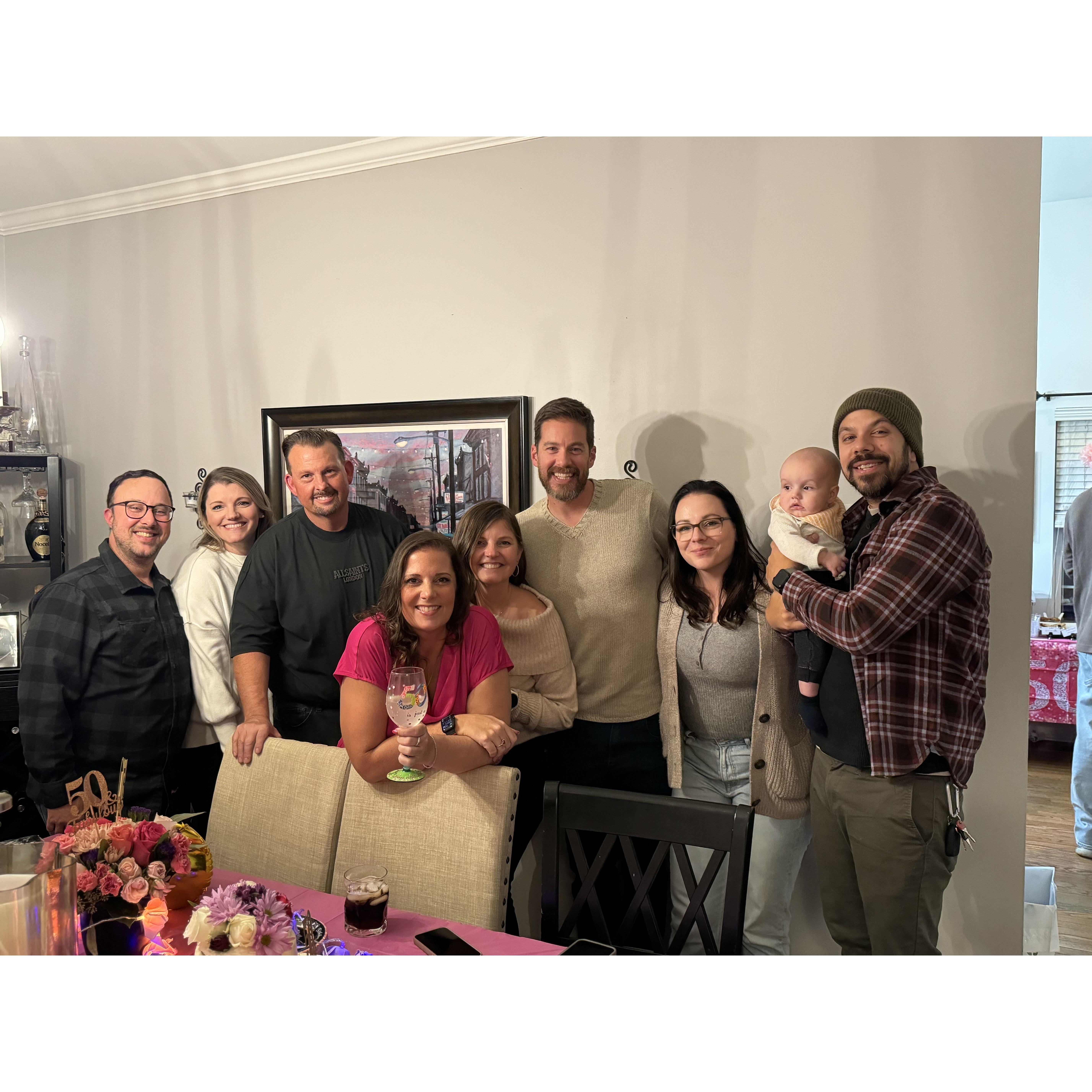 OTF Gang at Tricia's 50th birthday party, 2024