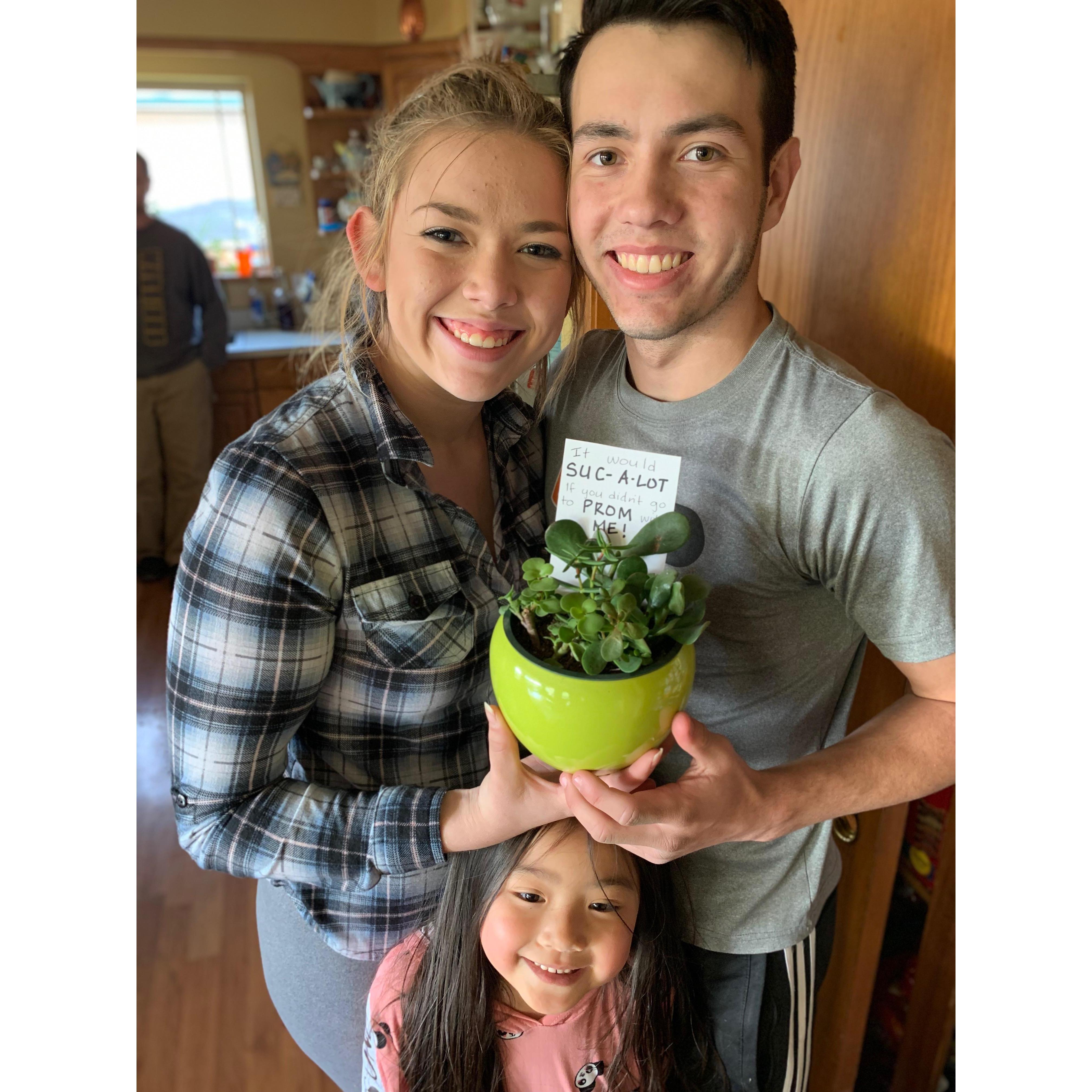 Parker asking Jasmine to prom