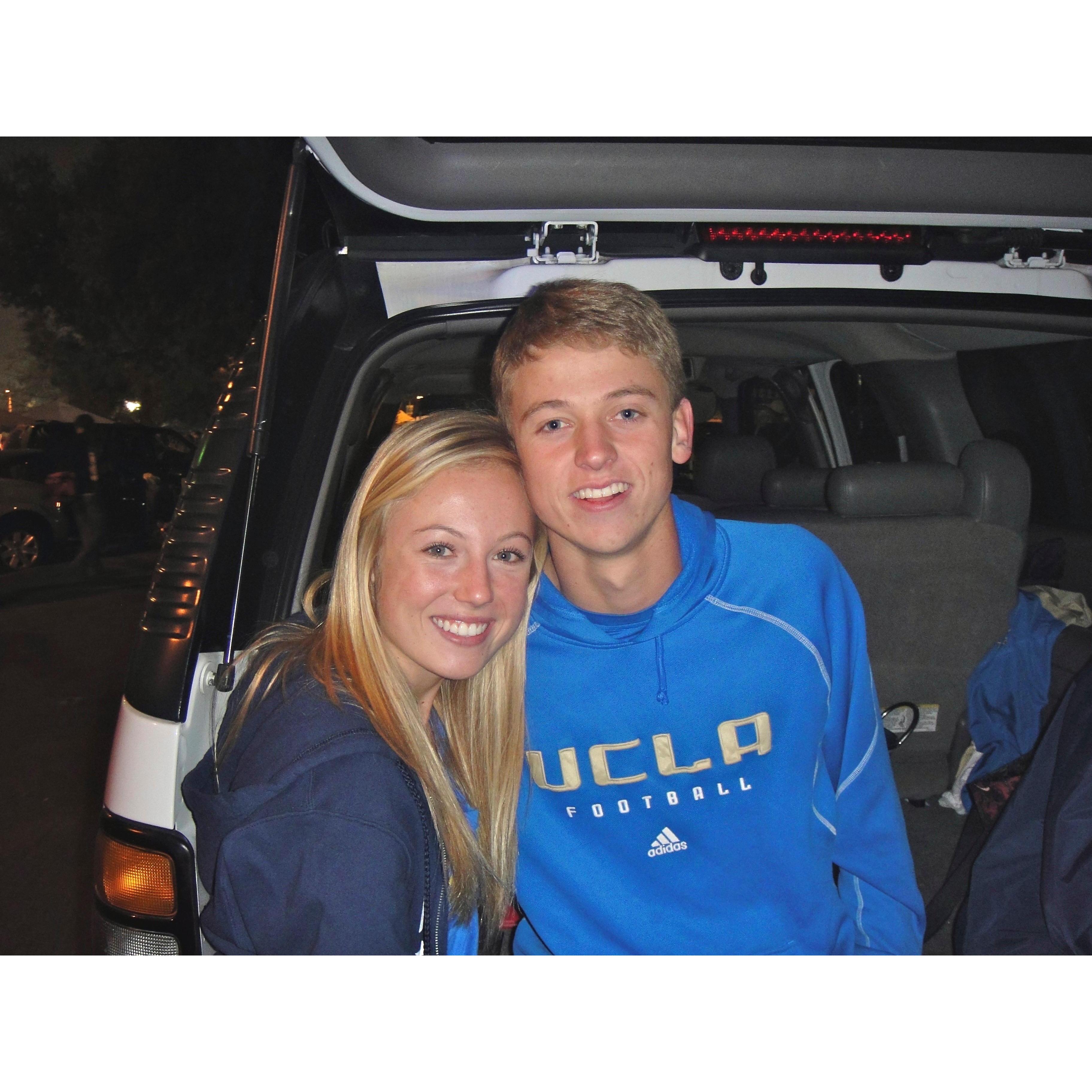 Riley's first UCLA tailgate- 2010
