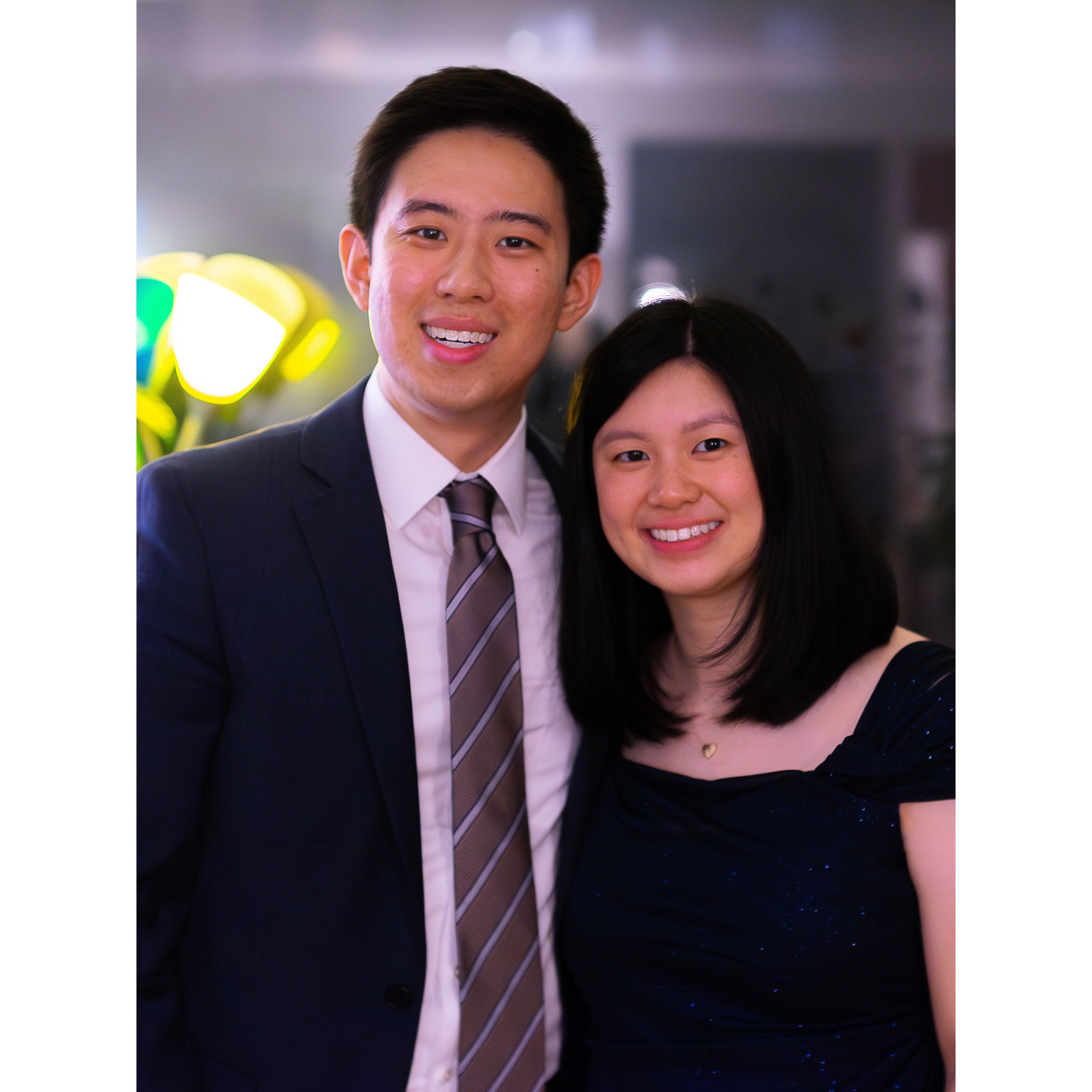 Before James' med school ball!