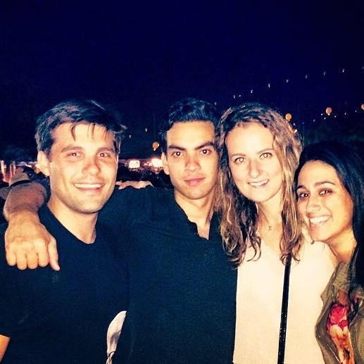 Katie, Jose and Vera run into Geoff in a crowd of thousands completely by chance!
Randall's Island, New York, June 2014