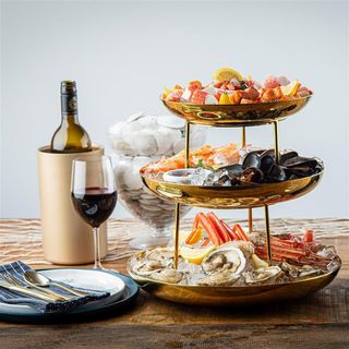 Round Three-Tiered Seafood Tower