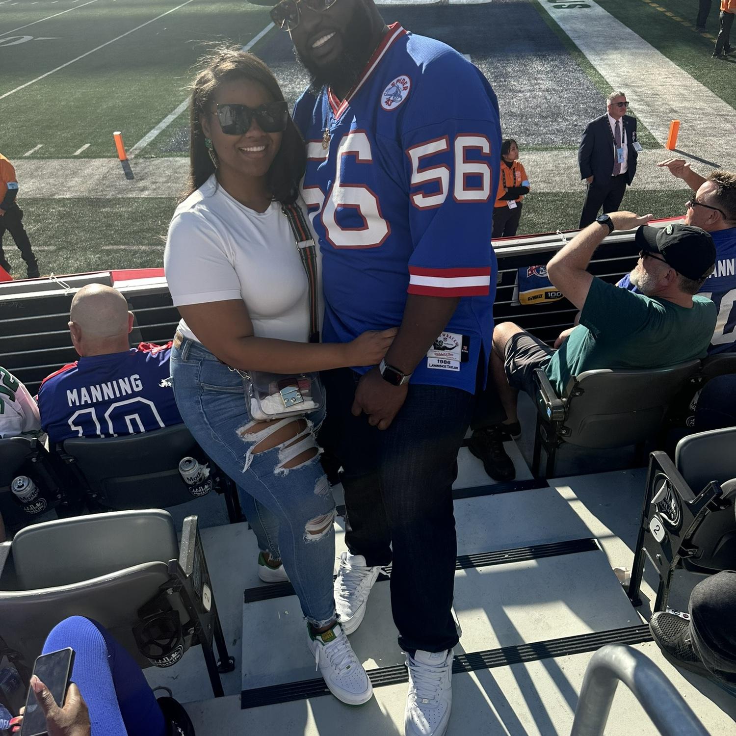 Eagles vs.Giants game. 
Go Birds💚