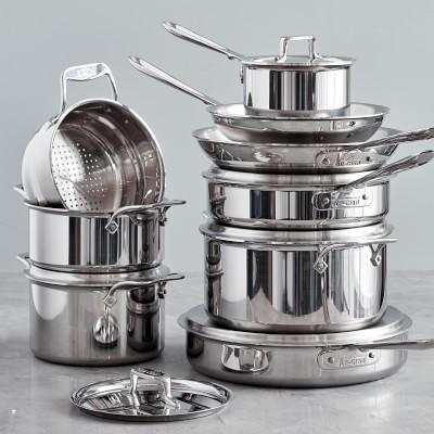All-Clad d5 Stainless-Steel 15-Piece Cookware Set