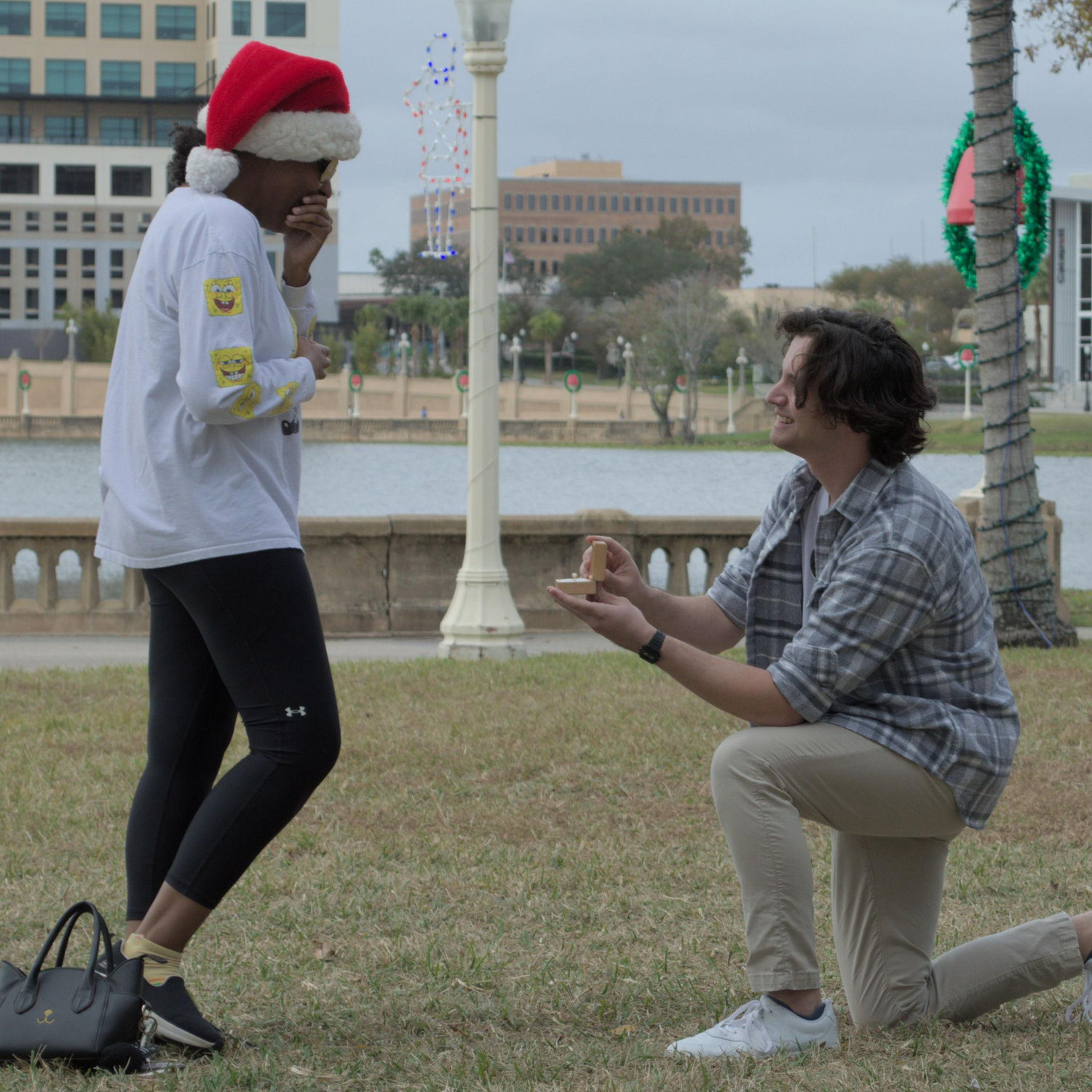 As you can see, Joshua proposed to Amaya around Christmas time.