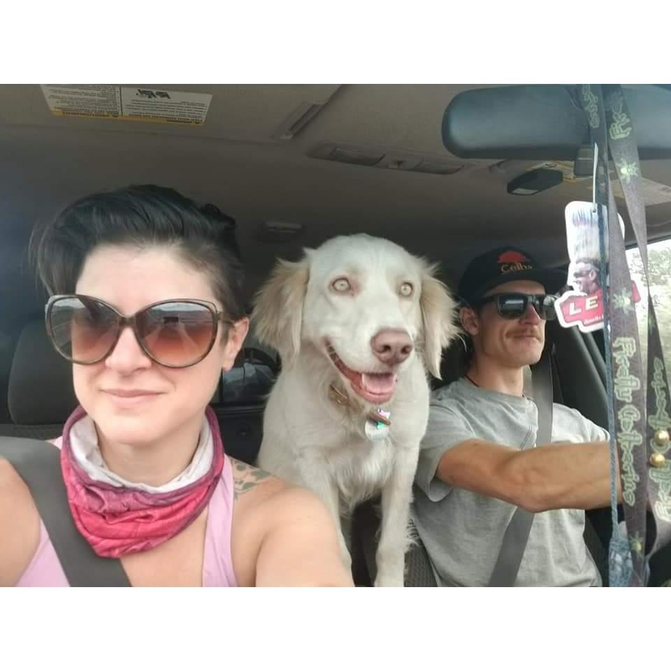 On our way home from camping with Persephone under the Neowise Comet, 2020