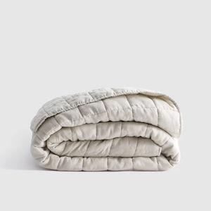 Quince European Linen Box Quilt in Sand