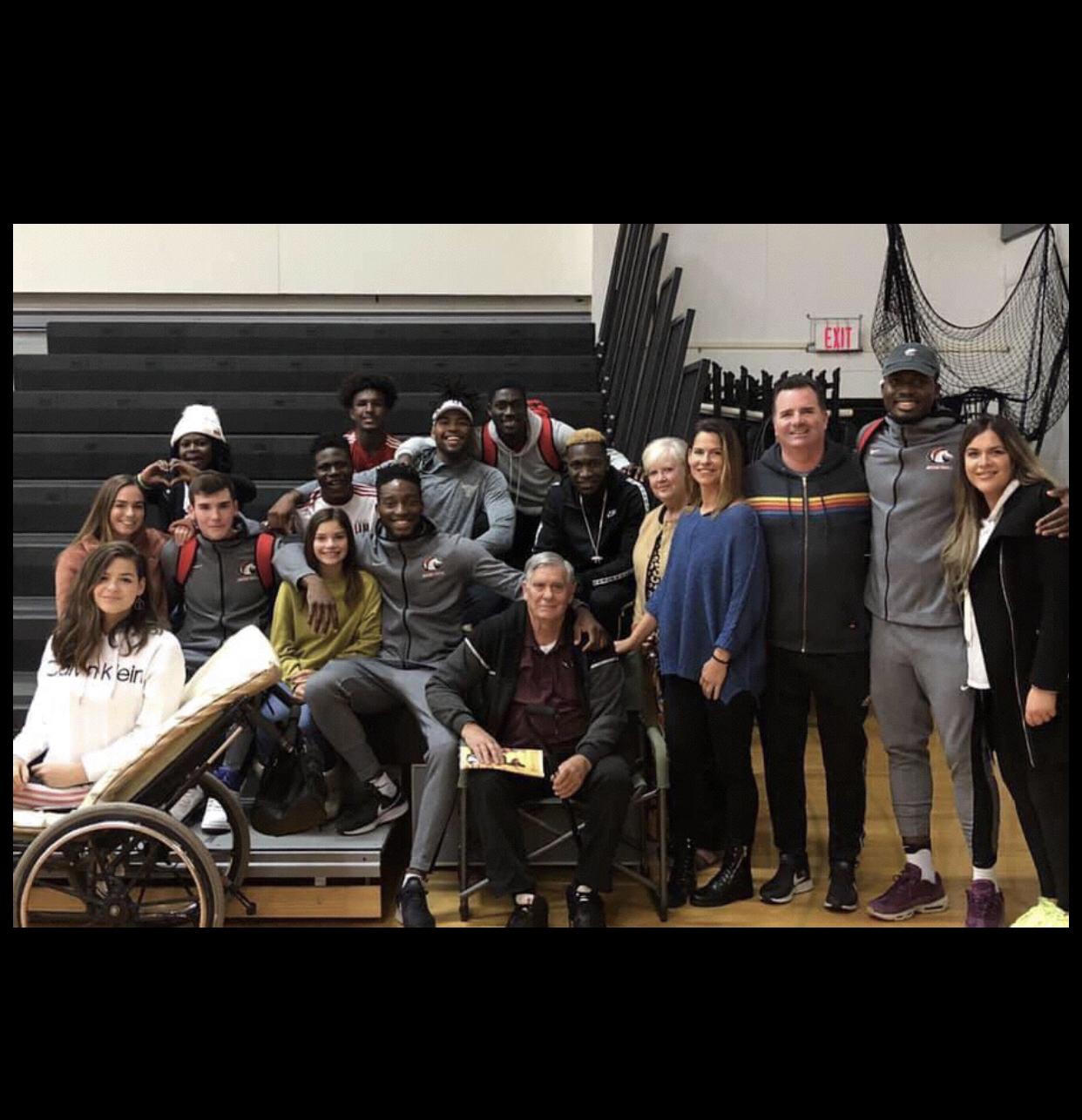 After wills game at LBC with the Johnson fam!