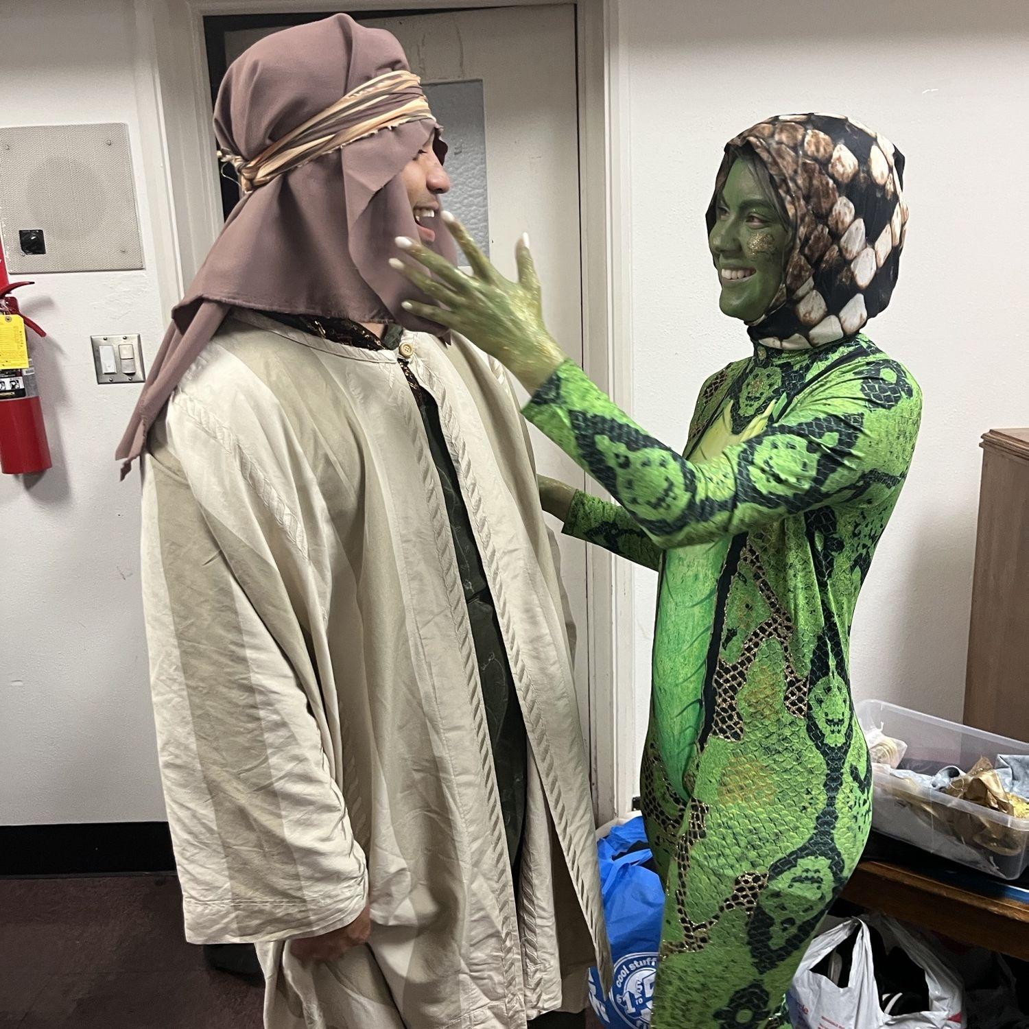 This photo is the first time he saw me as a serpent -Judith