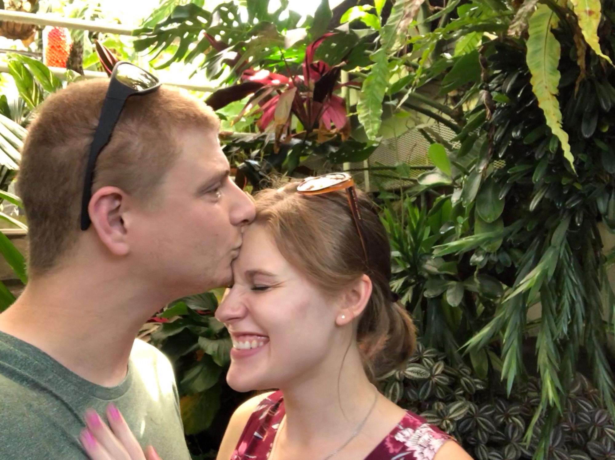 At the botanical gardens at UNCC