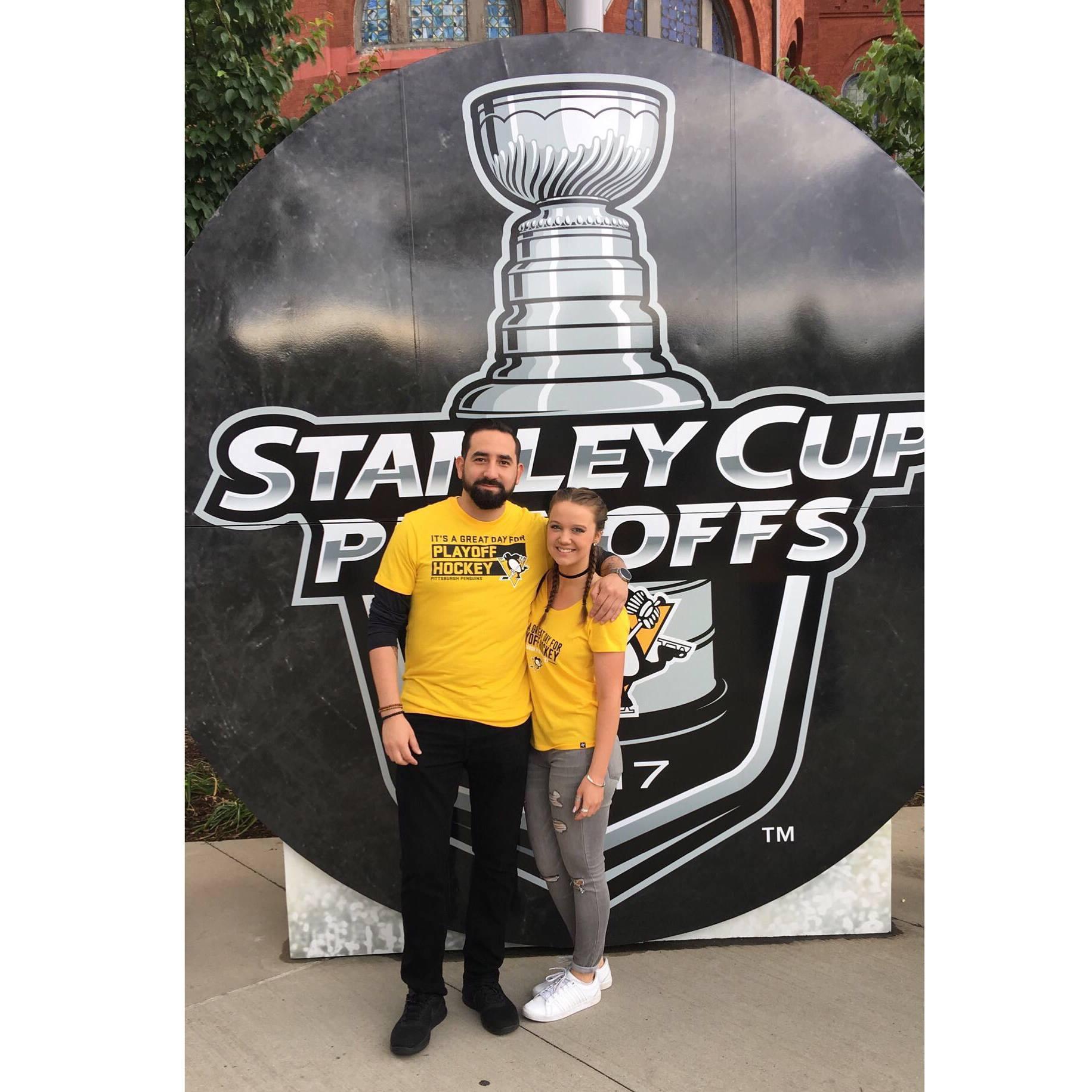 May 2016 | Stanley Cup Playoffs - what a lovely surprise birthday present from Jason that year!