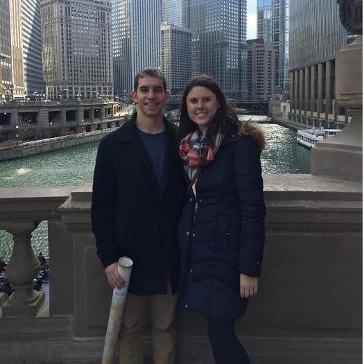 With poor foresight on Mark's part, Amanda's first 4 trips to Chicago were always in the winter
