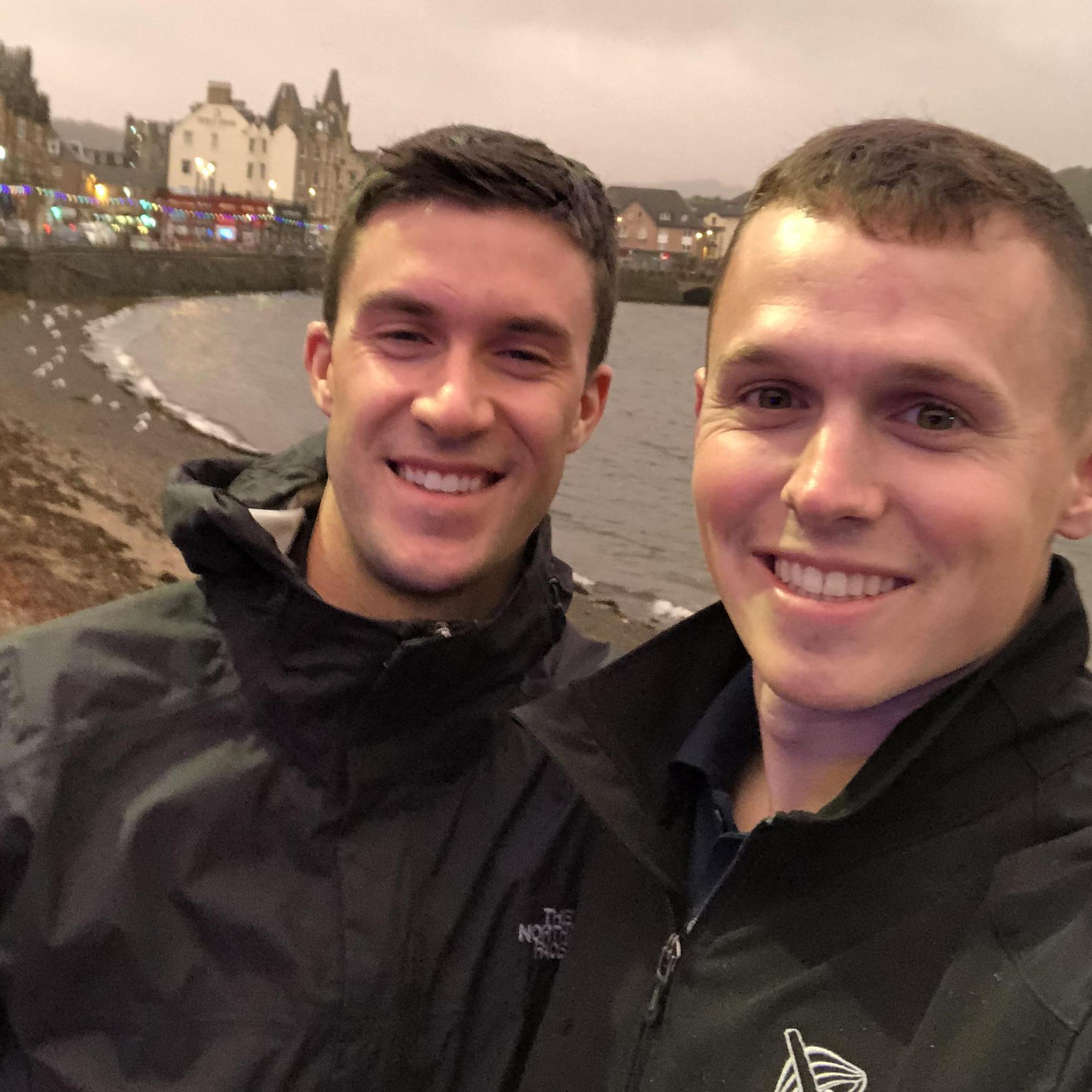 Whiskey tasting in Oban, Scotland.