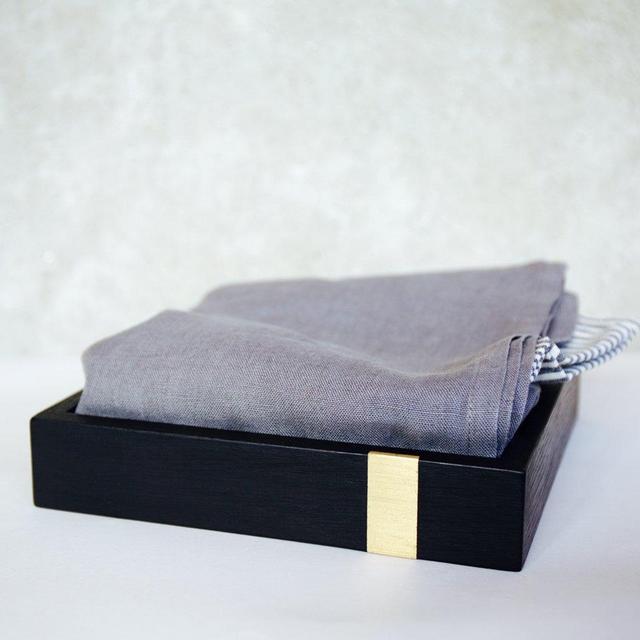 Ebonized Napkin Tray