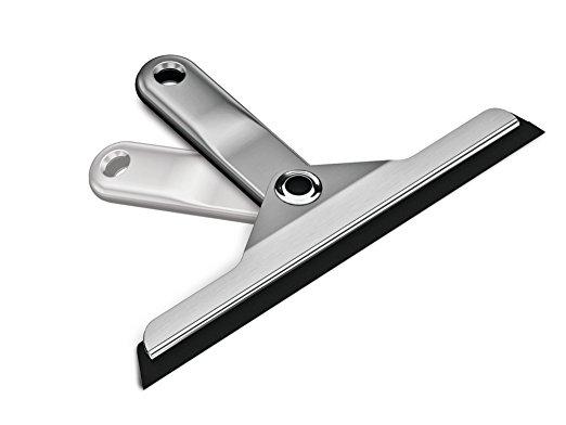 simplehuman Foldaway Shower Squeegee, Die-Cast Zinc and Anodized Aluminum