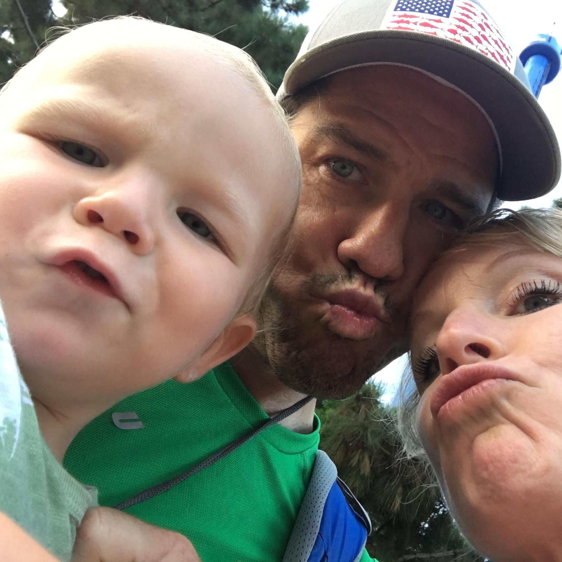A family that makes funny face together, stays silly together!