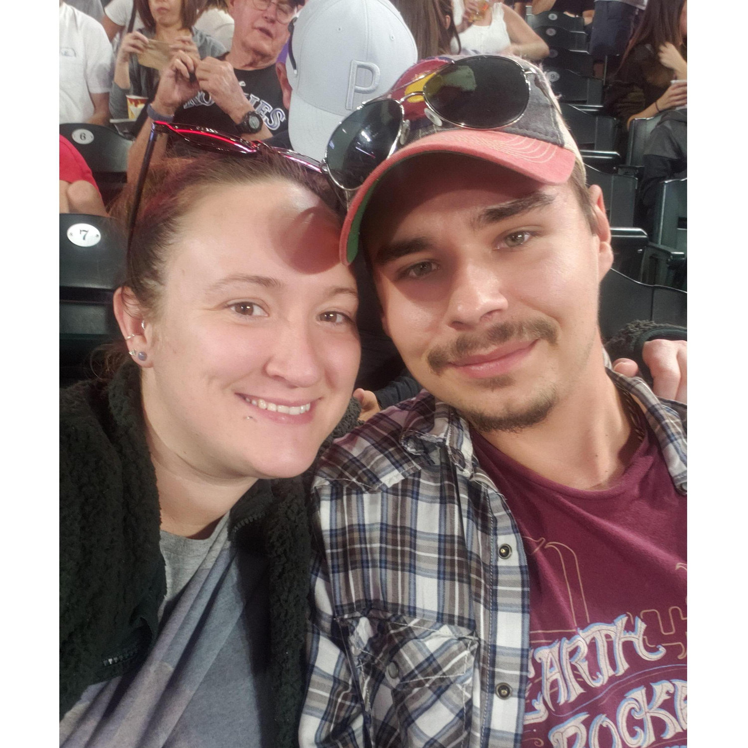Our first Rockies game, and they actually won!