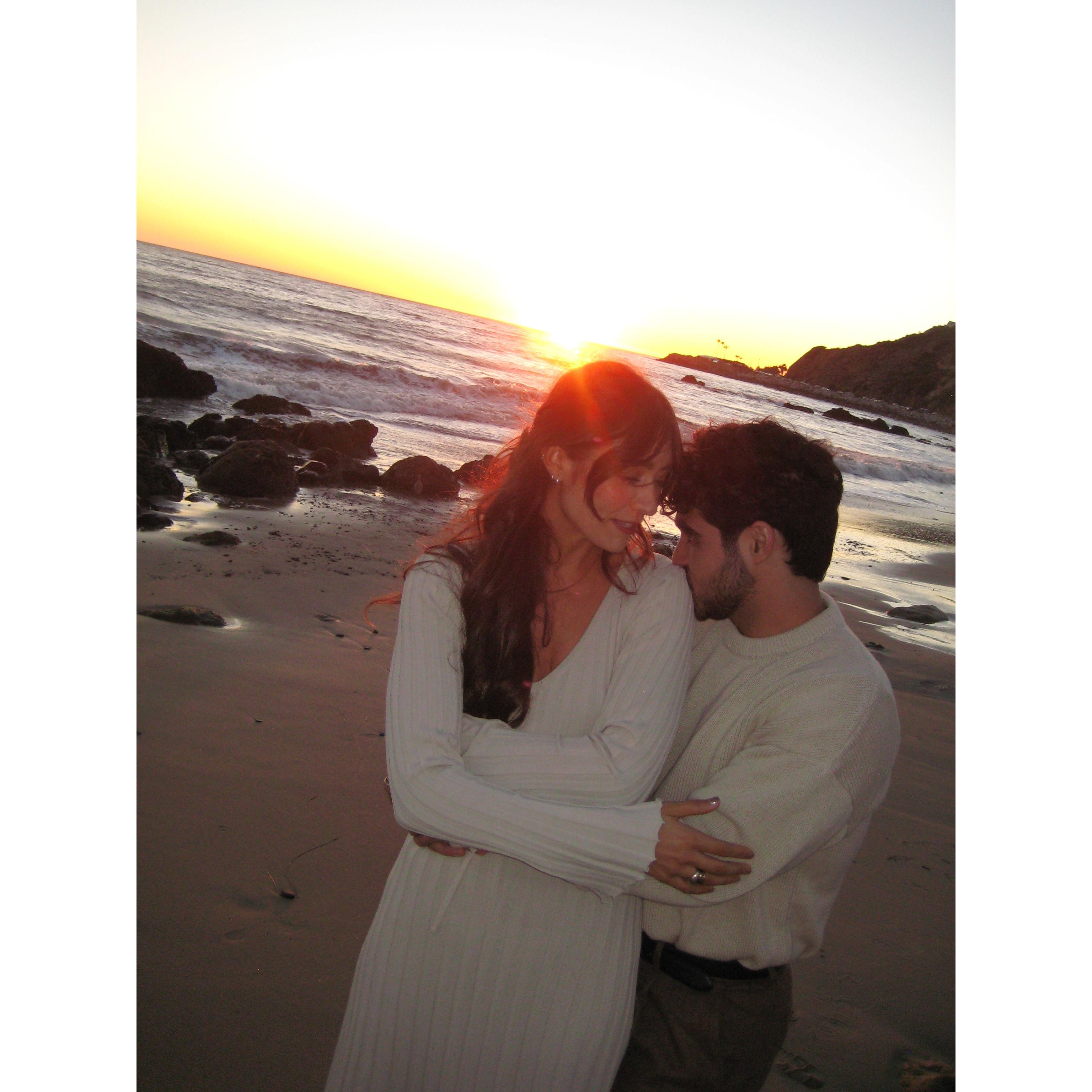 The sun settled into the horizon as we settled into the divine nature of the moment...