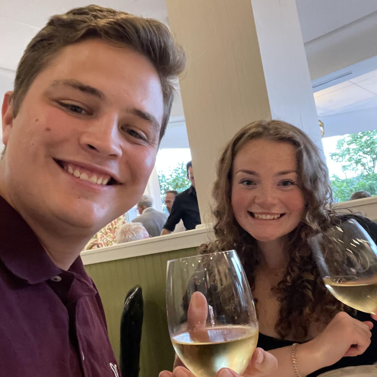 Our first trip to Mackinac together! Who knew this would be the same restaurant that would be catering our wedding four years later!