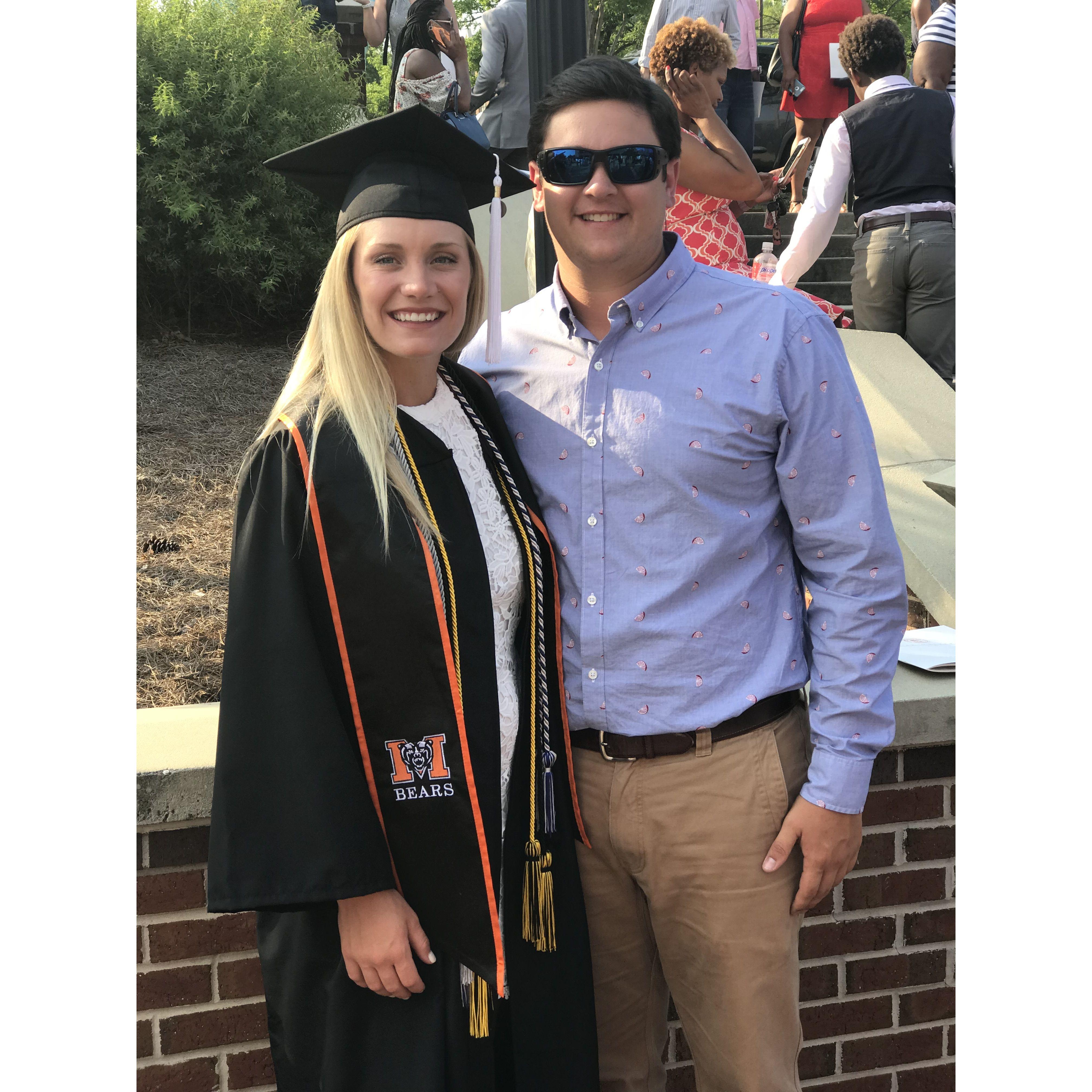 Emma's undergrad graduation, 05/2018.