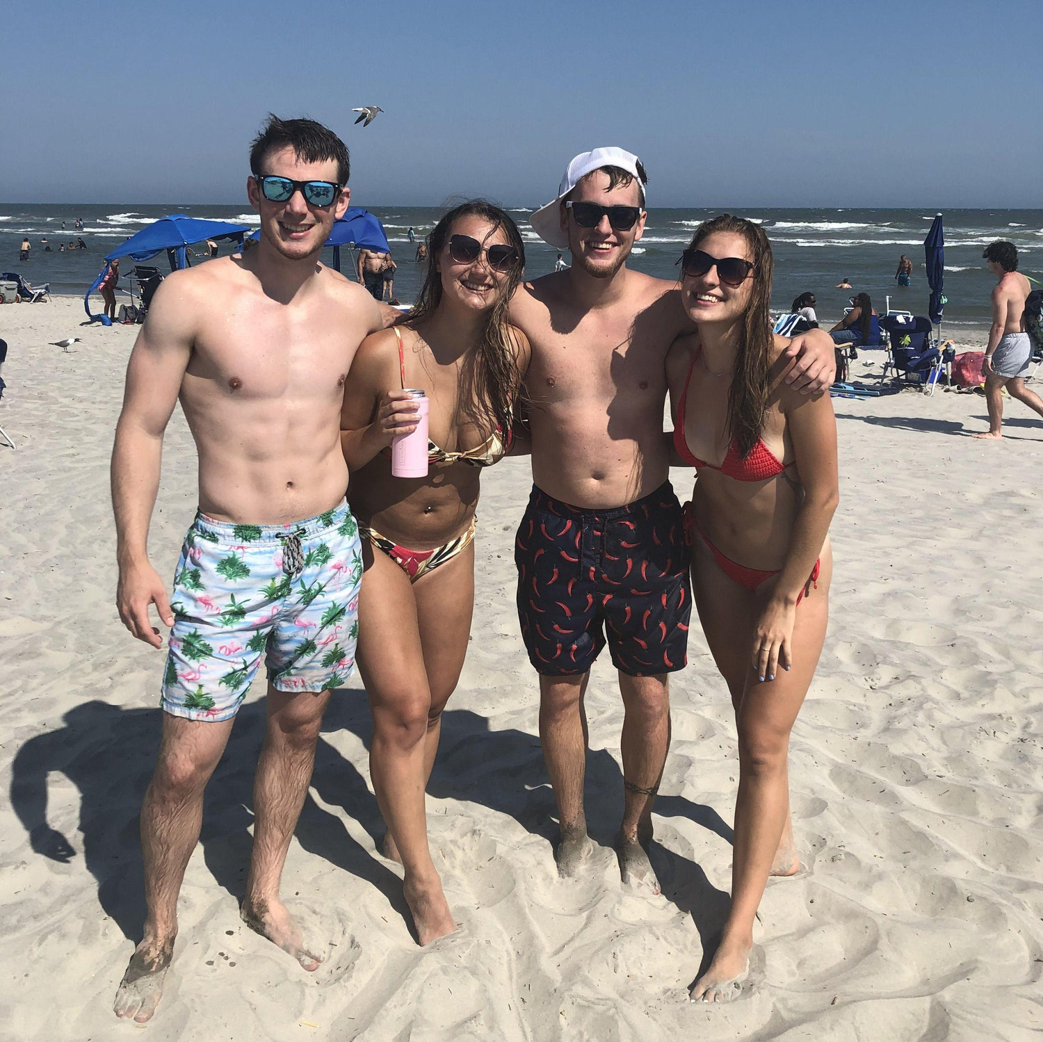 This was taken the day we met. Megan invited Lauren to her husband, Ryan’s shore house in Wildwood, NJ, and Ryan invited Joey, on July 17, 2021