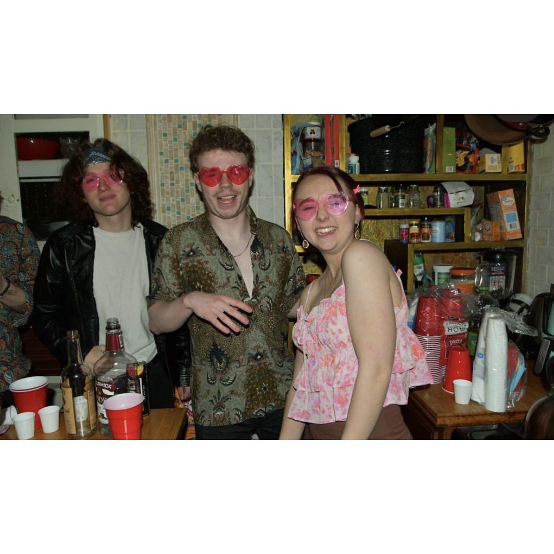 The legendary parties at Ayden's continue! This one was disco-themed, and here we are with our friend Nathan—definitely a night to remember! 🪩💃🕺