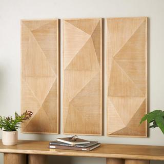 3-Piece Geometric 3D Wall Decor Set