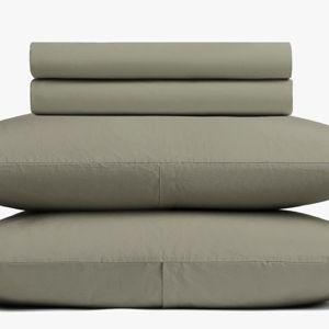 Brushed Cotton Sheet Set - Moss - King