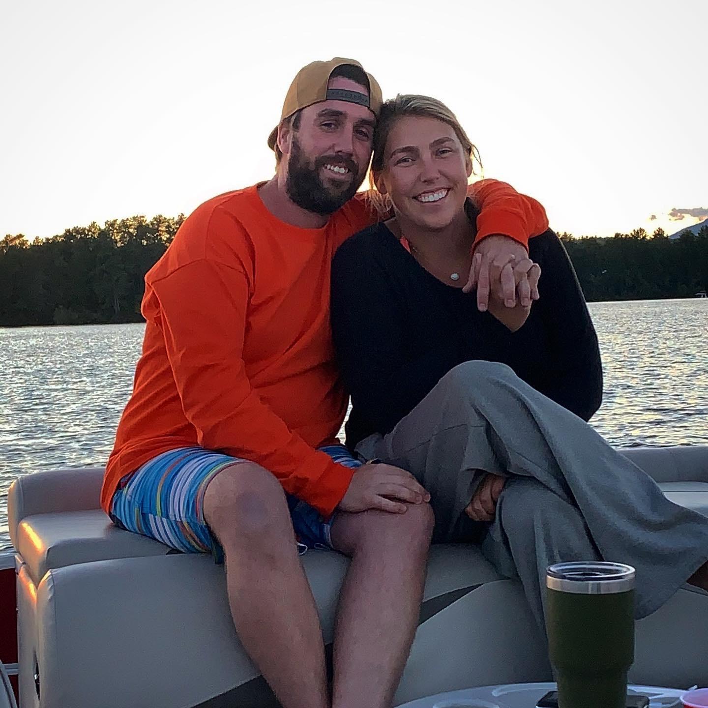 Just days before the "YES!" on our new Pontoon together