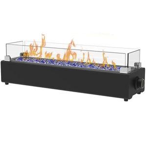 Table Top Propane Fire Pit, 28" - Black