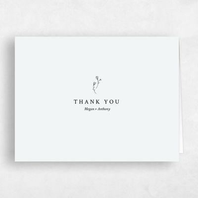 Ice, Blue Wedding Thank You - Unconditional Stamp