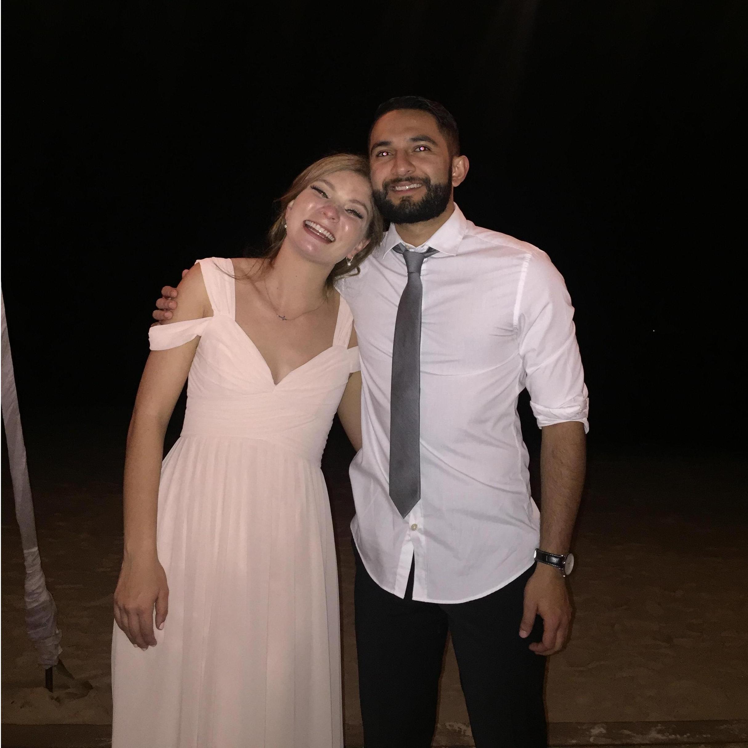 Cancún, Mexico at Edna and Alex Alvarado's wedding (Adrian's sister and brother-in-law)