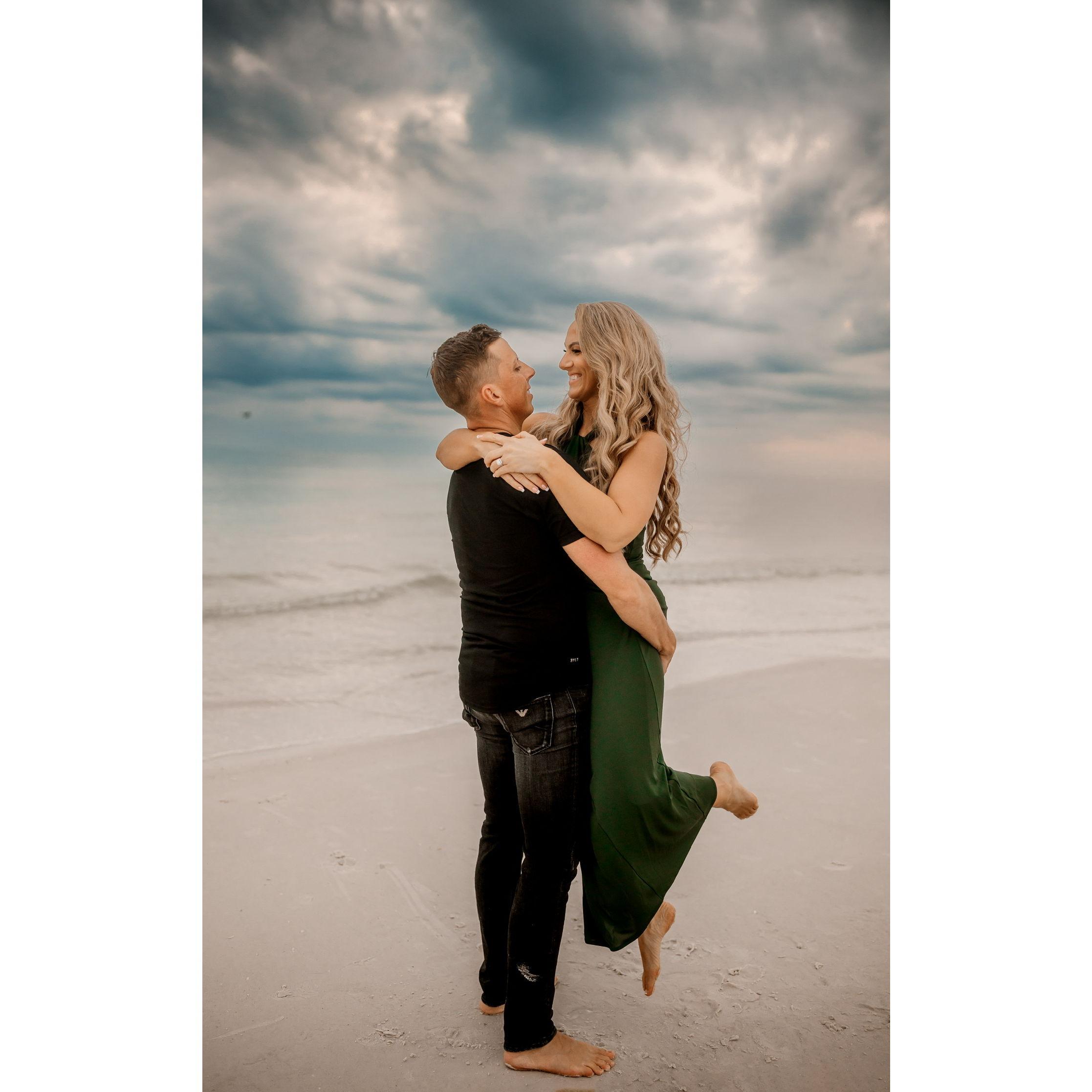 Siesta Key, FL Engagement Pictures: February 2024