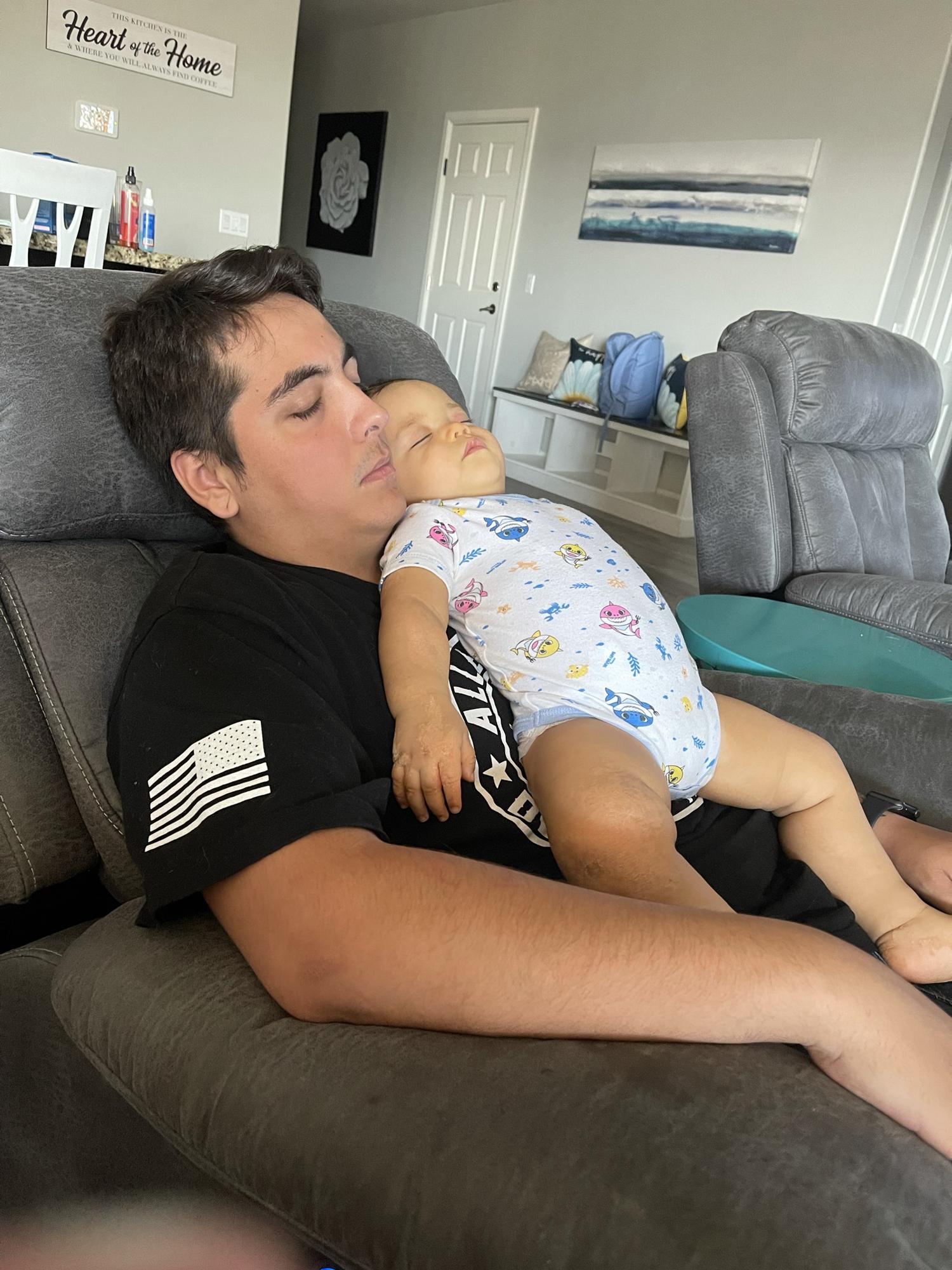 Angel and Taylee’s nephew Trey sleeping together😍