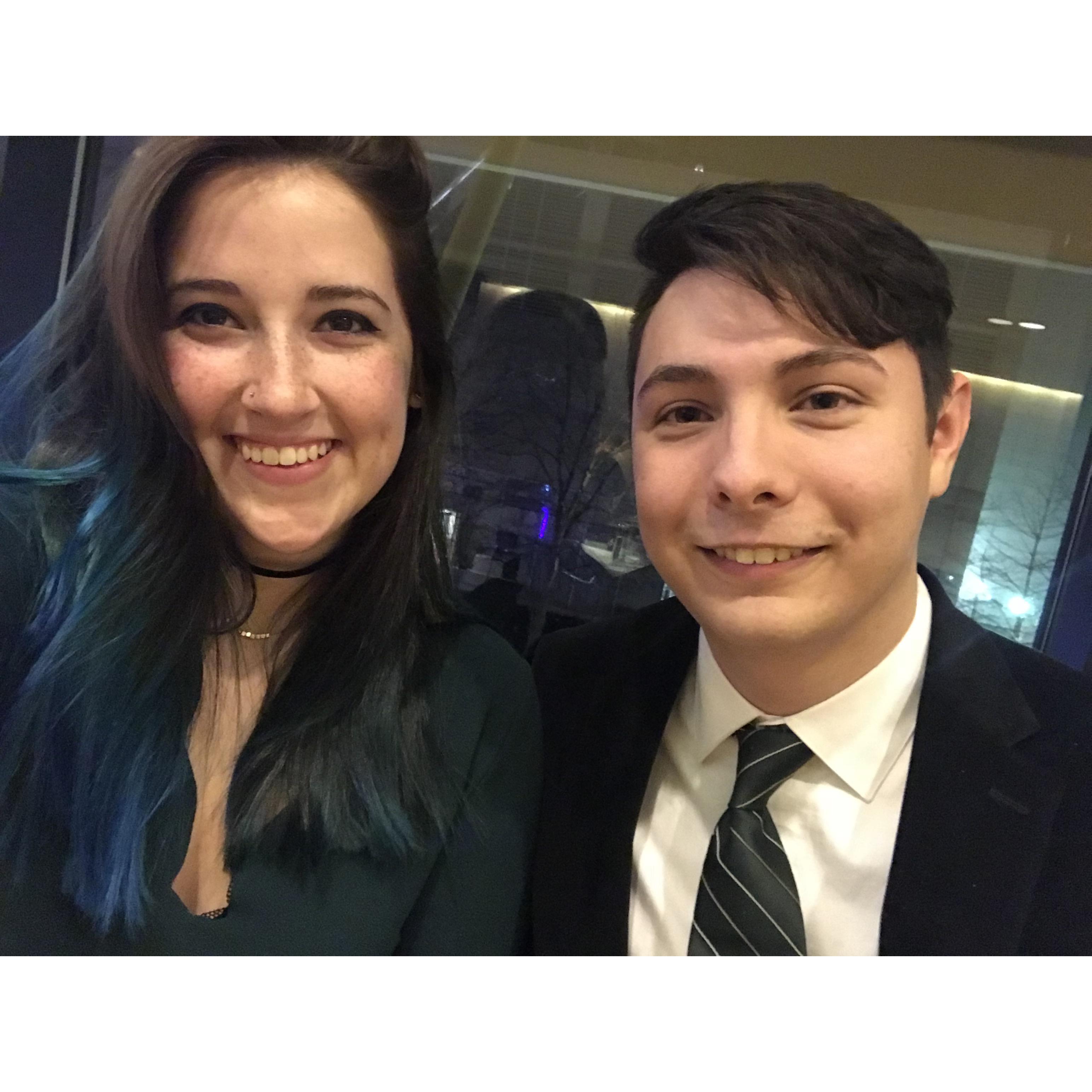 We were each other's date for a Hope College winter formal