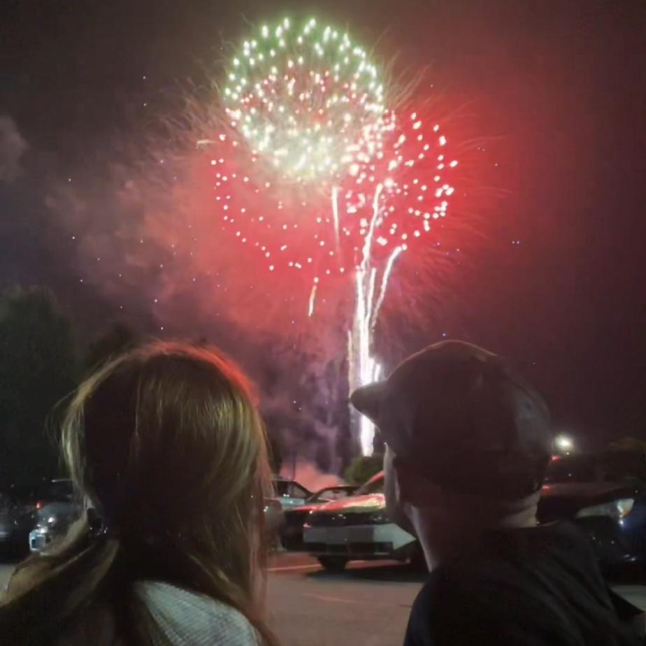 First time watching fireworks together ❤️