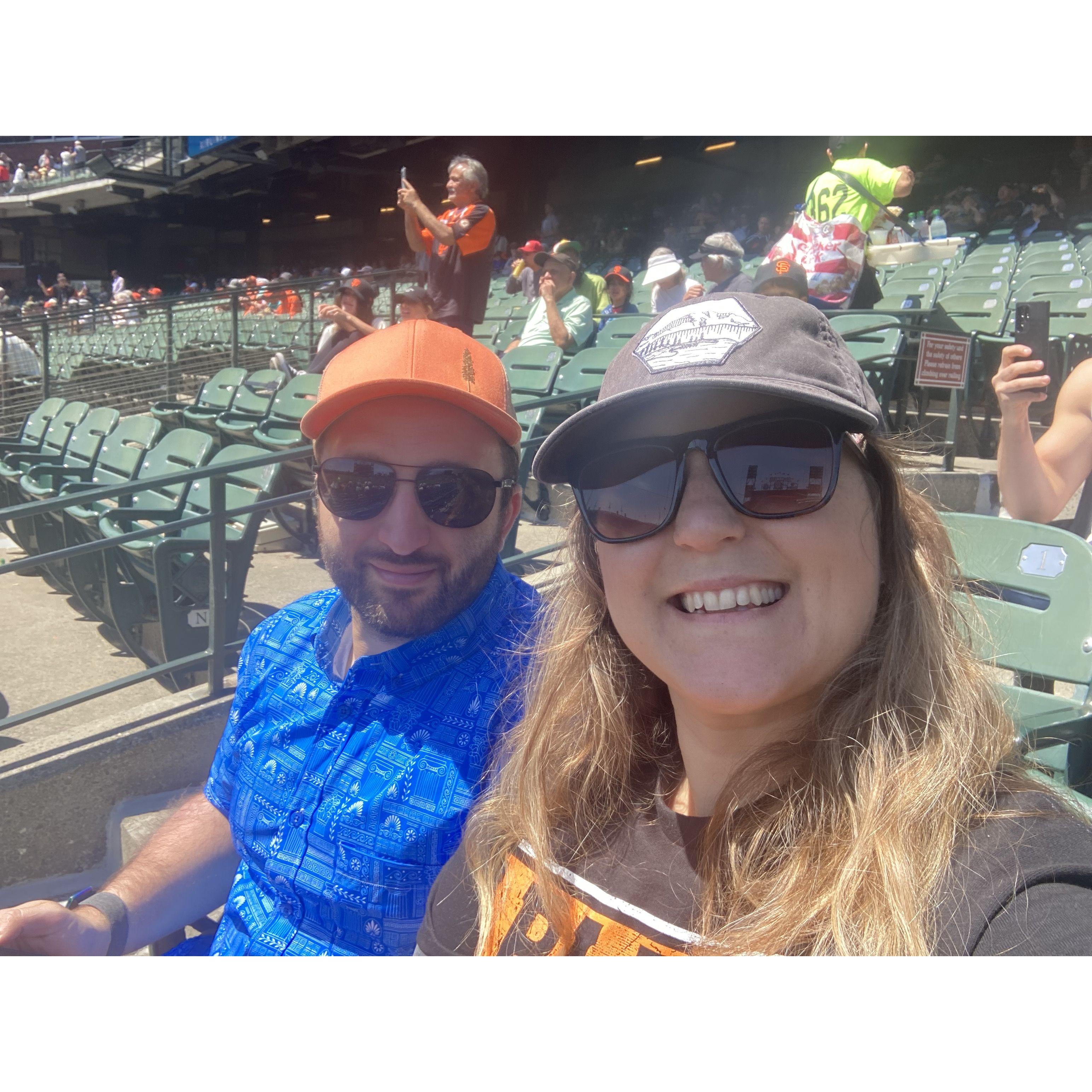 One of our many Giants game outings!
