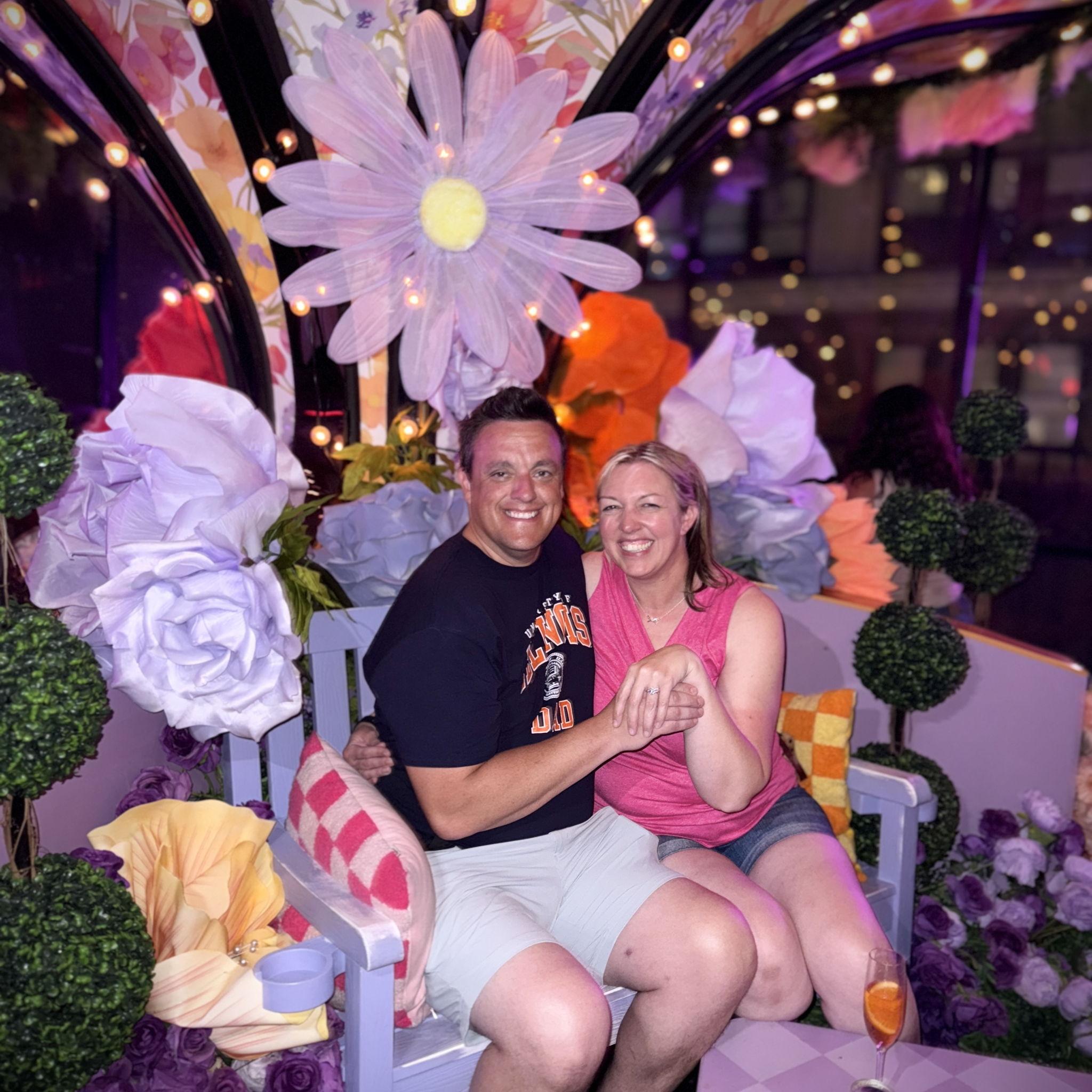 The night we got engaged - Wes picked this amazing rooftop in NYC