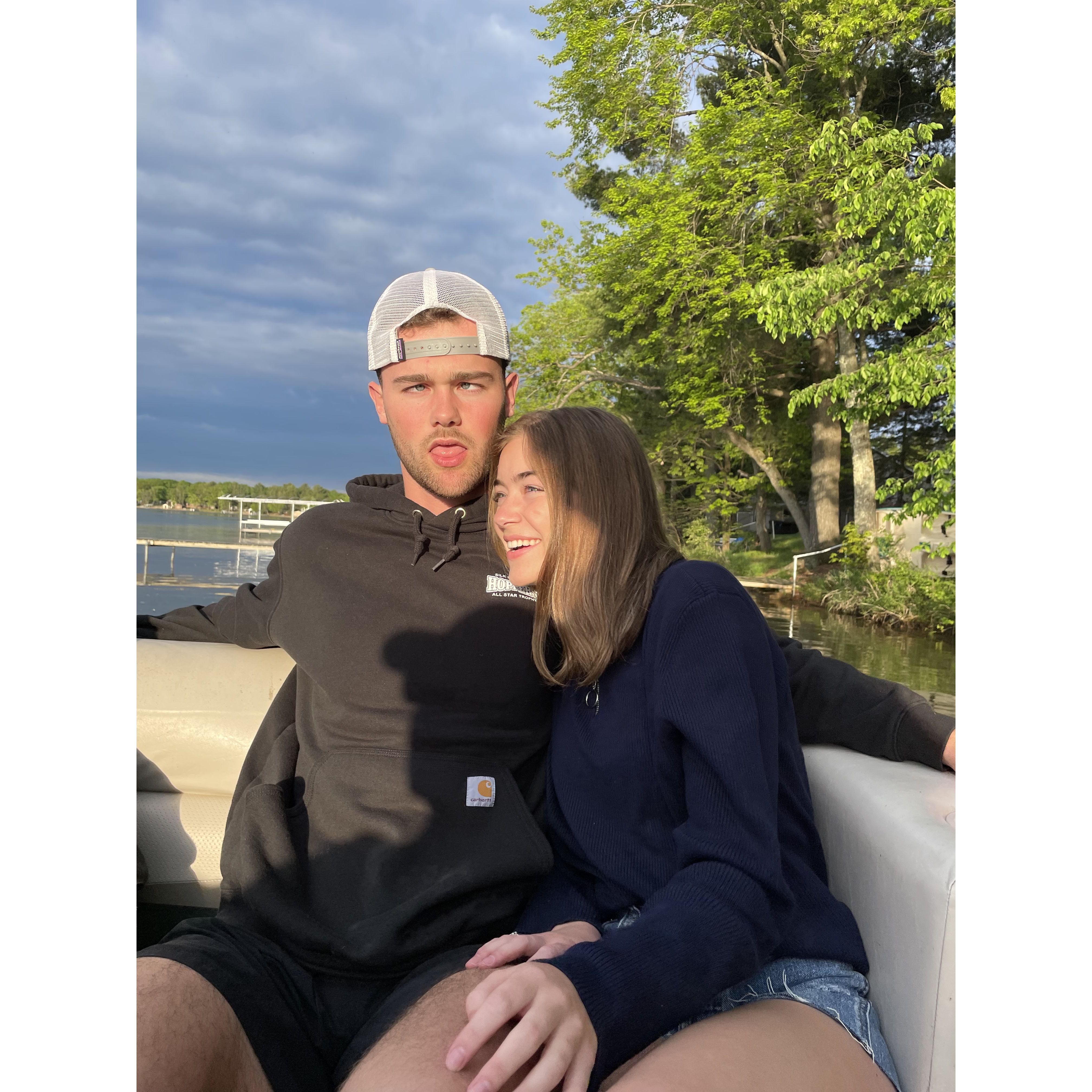One of the first pictures of the summer after the two had been long distance for months!