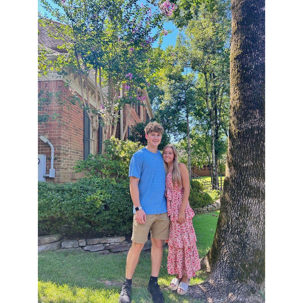 Our first picture as boyfriend and girlfriend!