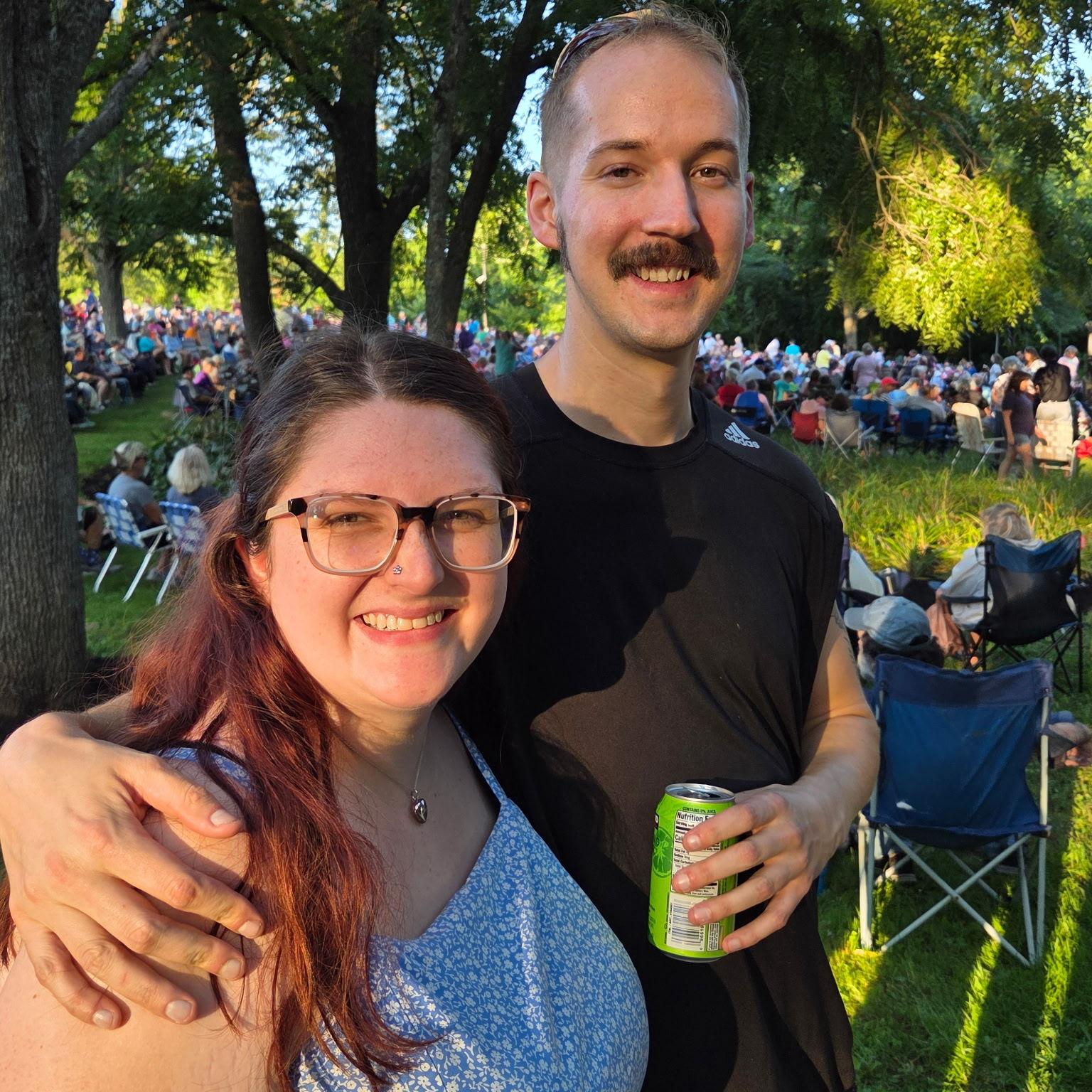 Watching an Elvis tribute concert at the park with Allison's family!
08-02-2025