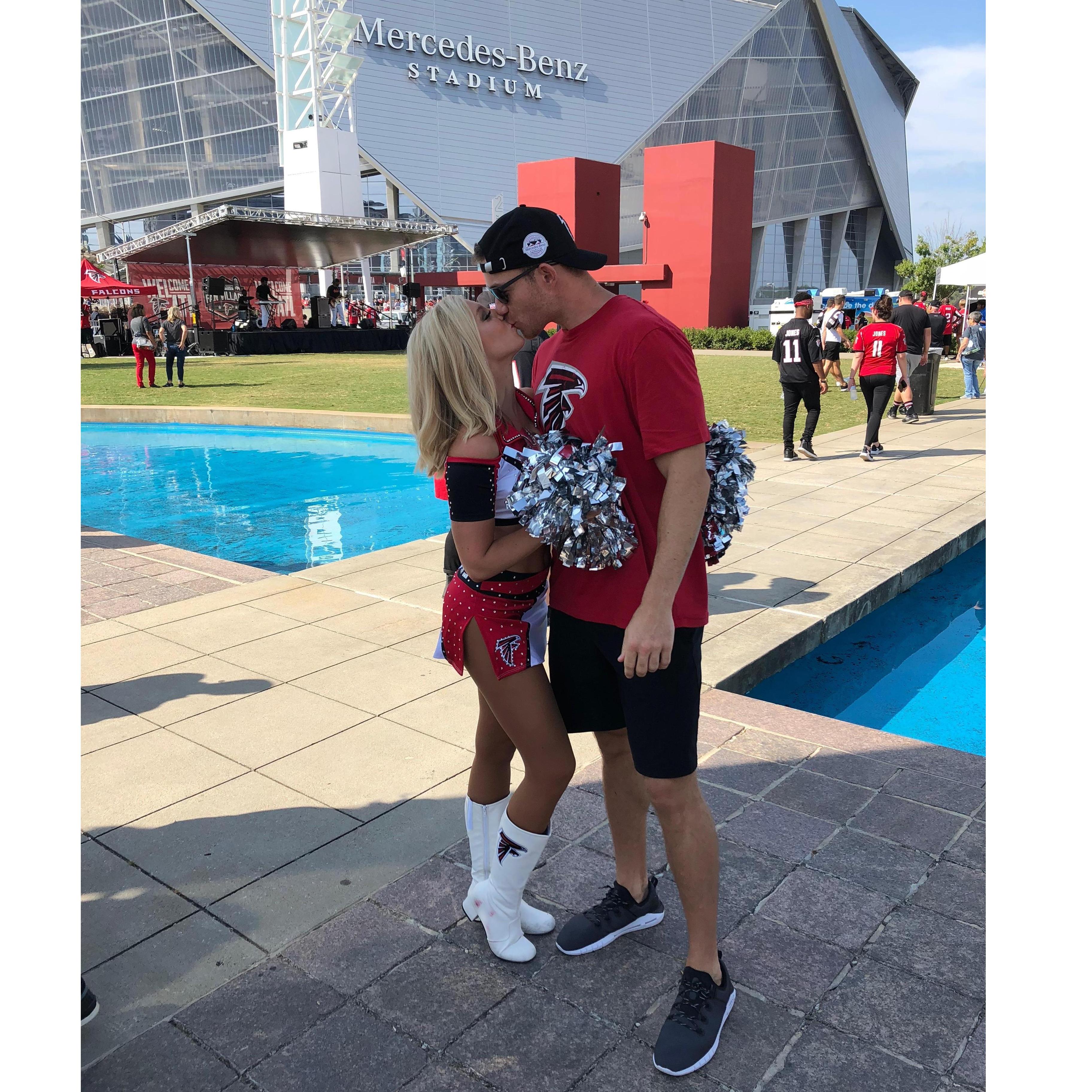 Austin's first Falcons Game!