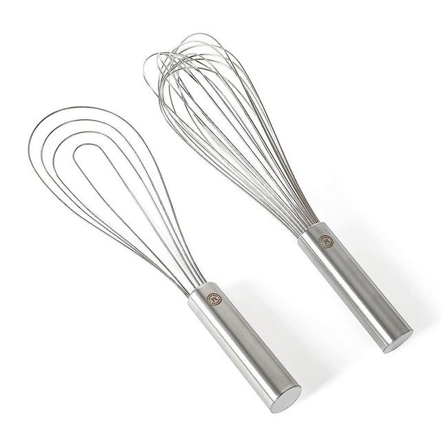 Martha Stewart Richburn 2pc 12" Stainless Steel Balloon & Flat Whisk - Satin Finish