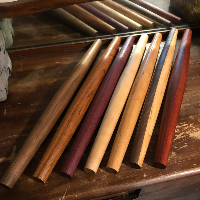 Handmade 10” French Tapered Hardwood Rolling Pin