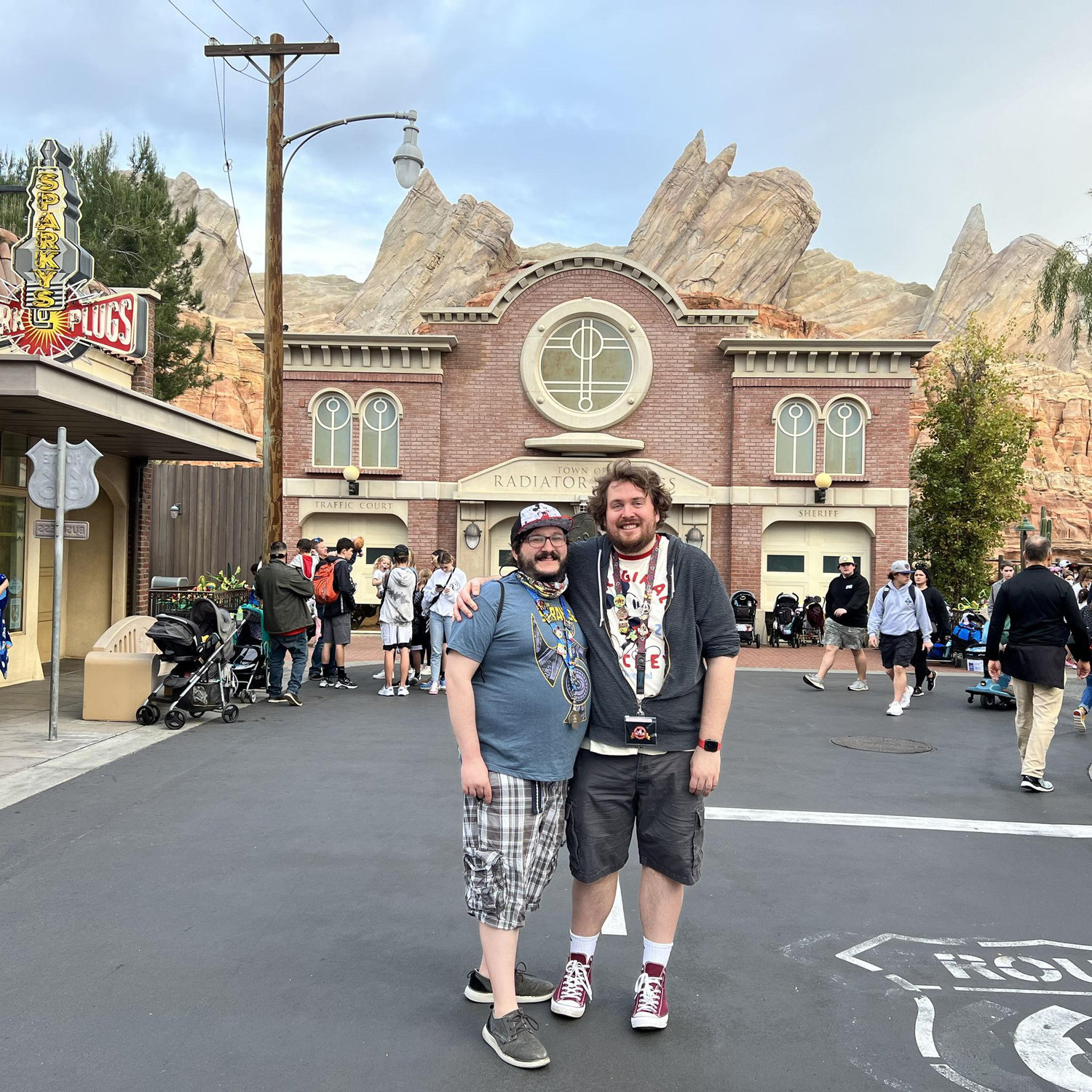Matt and Andrew at Disneyland in Jan 2022