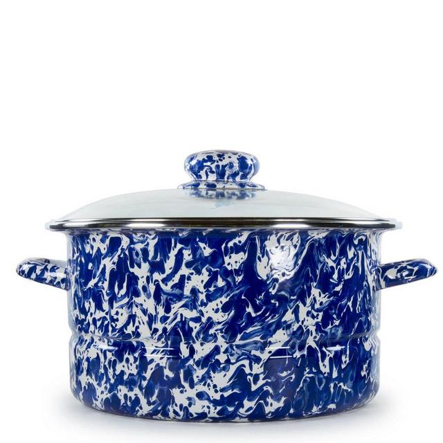 Golden Rabbit Cobalt Swirl 6qt Stock Pot
