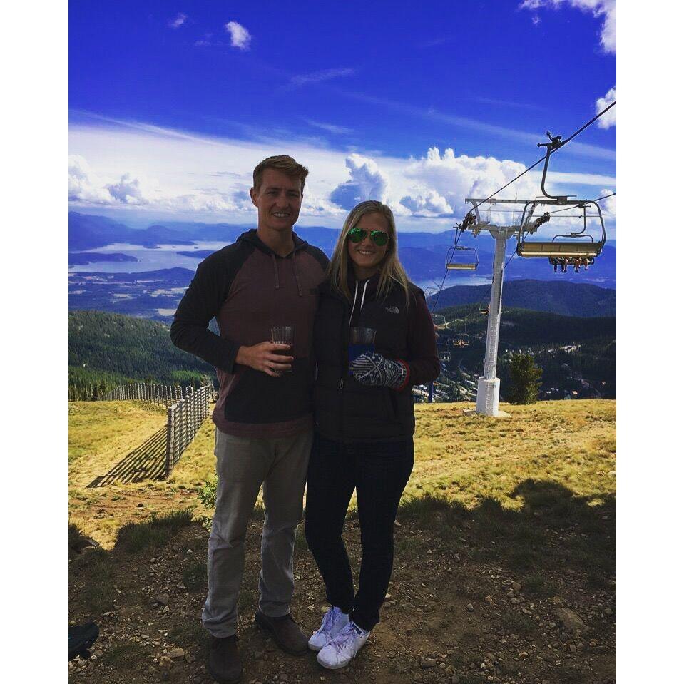 On top of Schweitzer Mountain