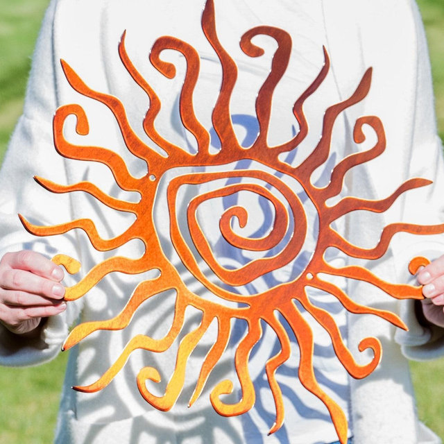 Metal Wall Art | Wacky Sun Decor | Sun Metal Art | Garden Decor | Outdoor Wall Decor | Home Decor | Patio Porch Decor | Outdoor Decoration