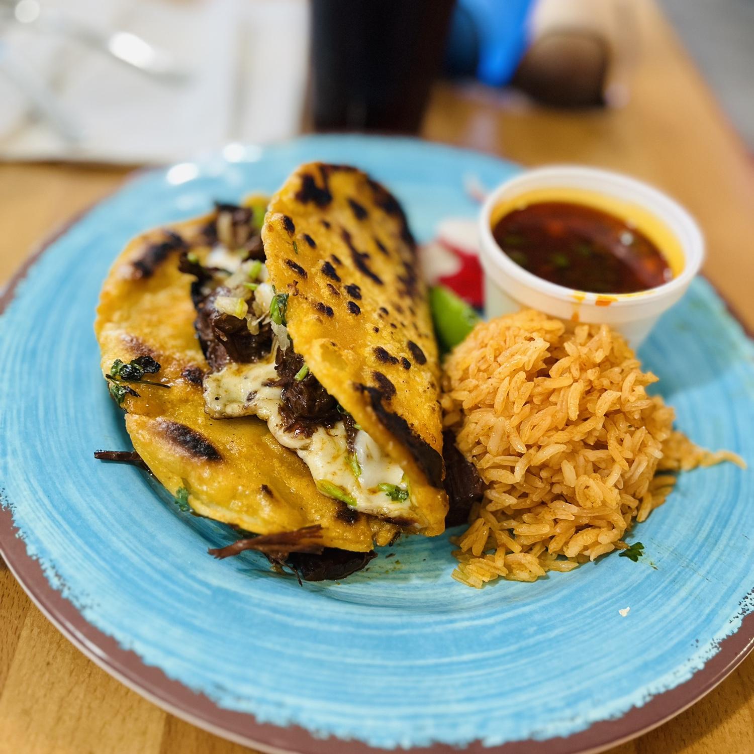 Beef Quesa Birria Chilangos from Letty's de Leticia's Cocina in Las Vegas! As seen on Diners, Drive-Ins and Dives!