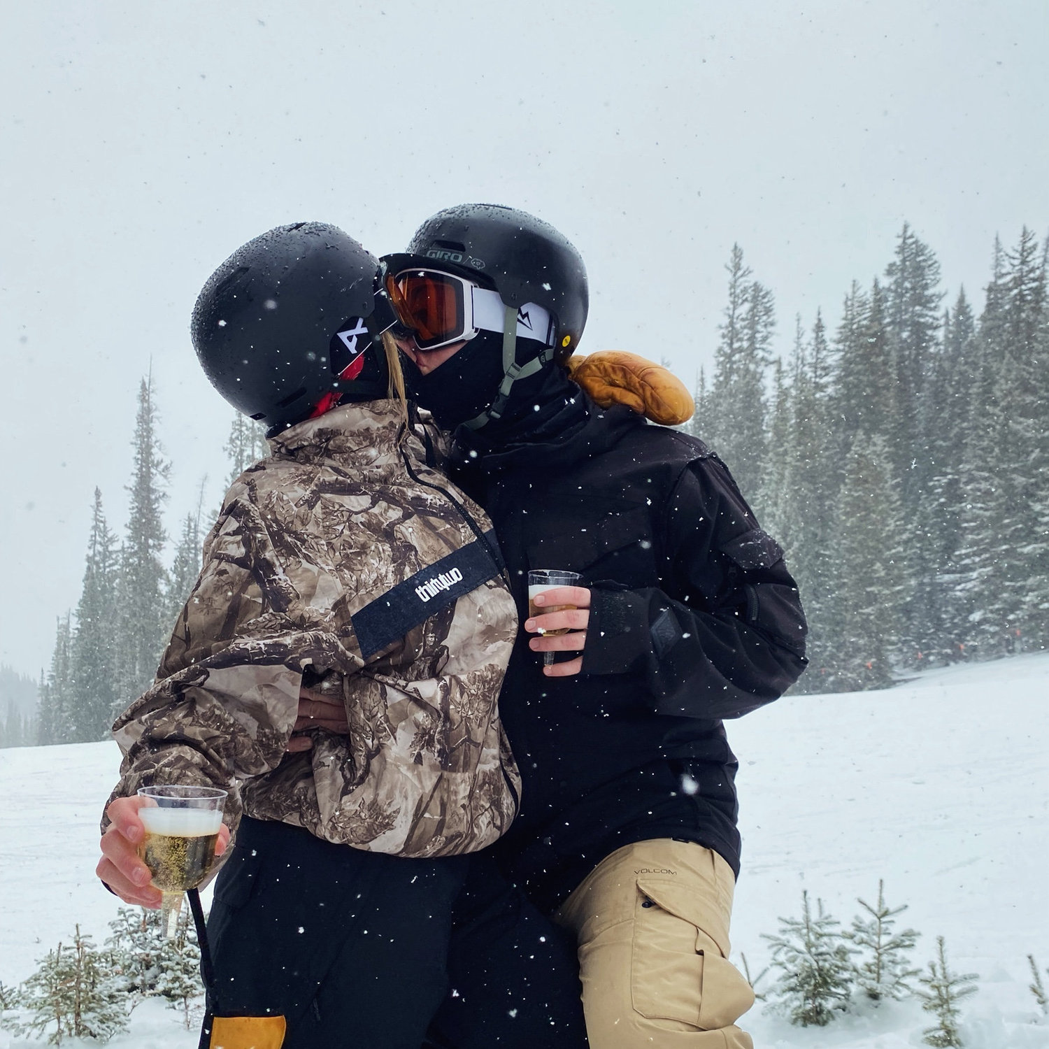 Champagne on the mountain (Crested Butte, CO) - our favorite New Years Day tradition 🥂